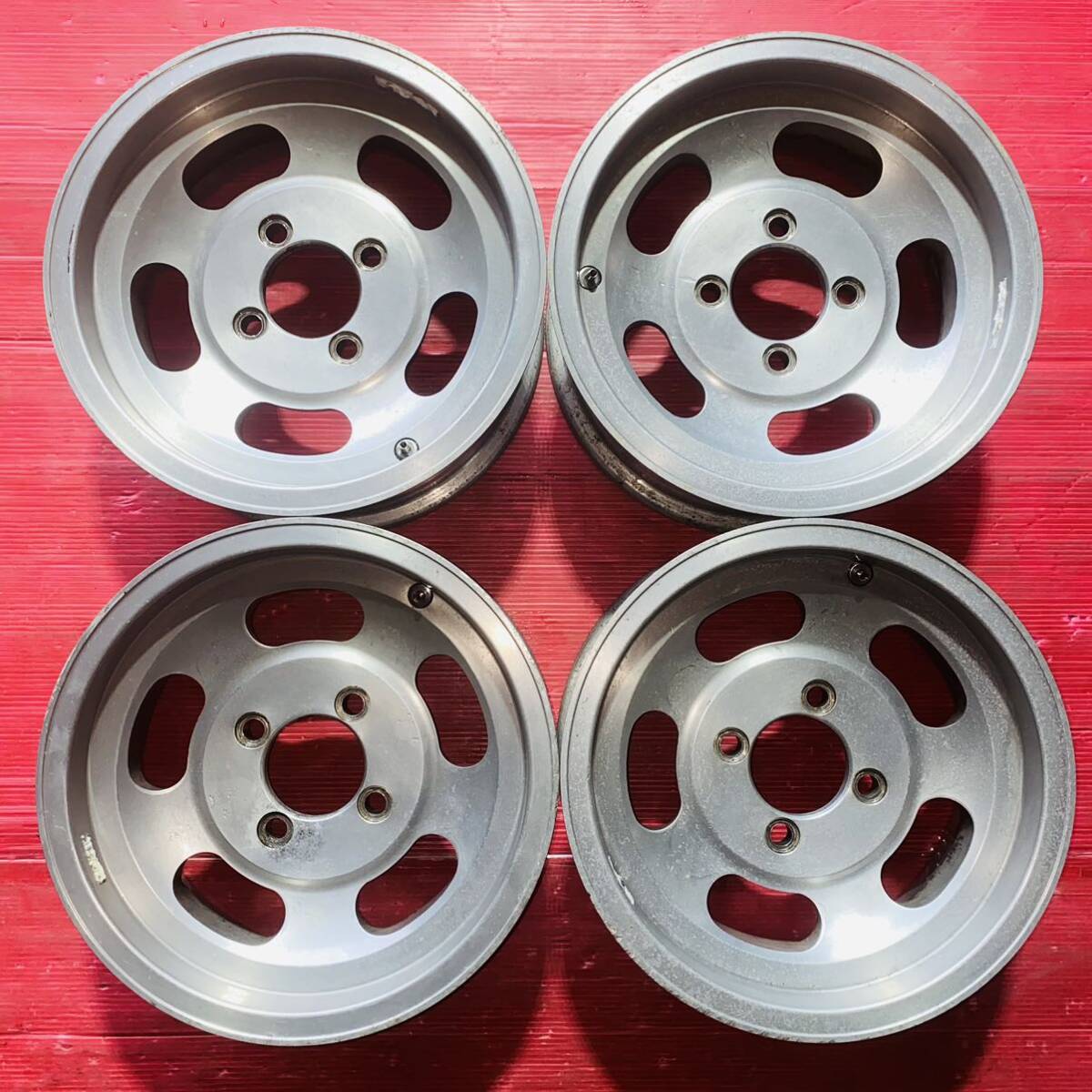 ART サイズ 14×6J PCD114.3 H4 OFF+5 ハブ径約78mm 傷汚れあり 4本セット拍卖