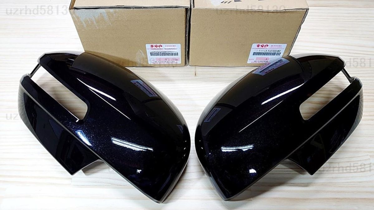 スズキ純正 スイフト ZC72 ZD72 ドアミラー カバー スーパーブラックパール ZMV 左右セット スポーツ ZC32S SUZUKI拍卖