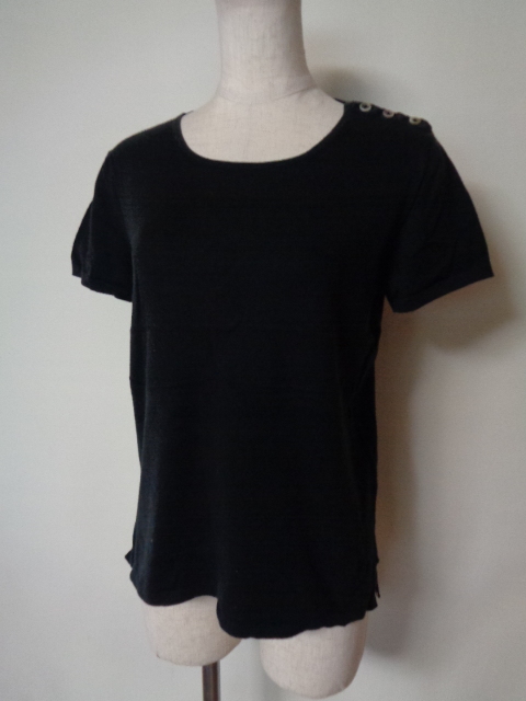 ポールスミス ブラック Paul Smith BLACK Tシャツ カットソー 半袖 肩ボタン M拍卖