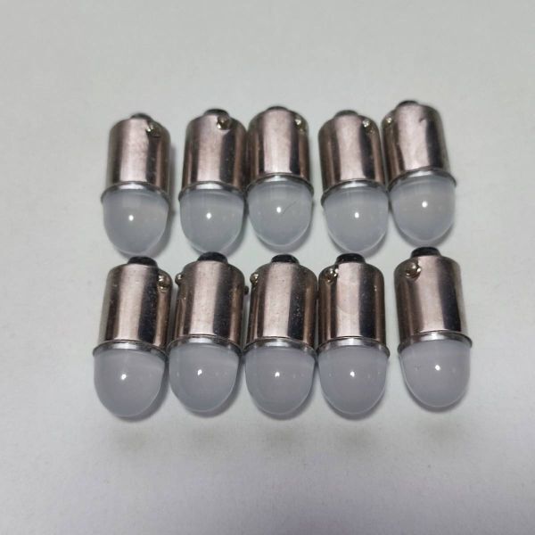 限定1セット!100個 角マーカー用 BA9S 12V 24V レンズ LED 電球 グリーン 緑 デコトラ拍卖