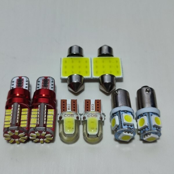 180/185系 ハイラックスサーフ 超爆光! T10 LED ルームランプ ポジション球 ナンバー灯 8個セット ホワイト トヨタ /57/c2/b9/t31拍卖