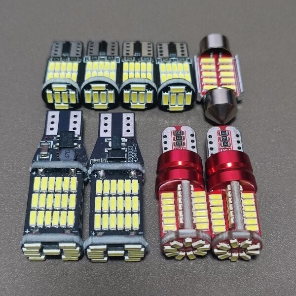 爆光!ソリオ MA15S ルームランプ バックランプ ポジション球 ナンバー灯 純正球交換 T10 LED ホワイト 8個セット スズキ /45/57/26/t31拍卖