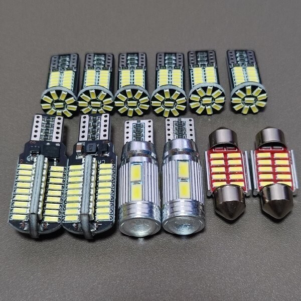 超爆光!70系 ヴォクシー LEDバルブ T10 LED ルームランプ ナンバー灯 バック スモールライト 12個セット VOXY トヨタ /72/10/34/t31拍卖