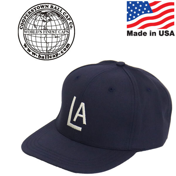 Cooperstown Ball Cap (クーパーズタウンボールキャップ) LAP43 ロサンジェルス エンジェルス HI CROWN LOGO CAP ハイクラウン ロゴキャッ拍卖