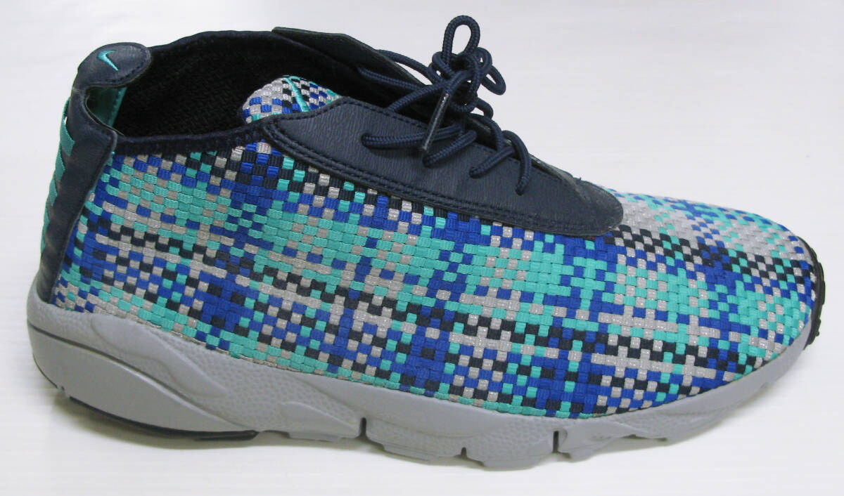 NIKE AIR FOOTSCAPE DESERT CHUKKA MIDNIGHT NAVY/HYPER JADE GM MTLLC S US10 ナイキ エアフットスケープ デザートチャッカ US10 展示品拍卖