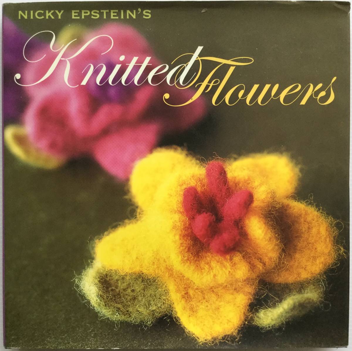 送料無料■ARTBOOK_OUTLET■ 86-096 ★ 手芸本 編んで咲いた花々 Knitted Flowers Nicky Epstein ハードカバー オールカラー 136ページ拍卖