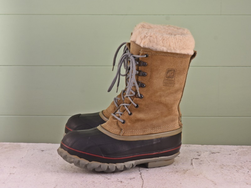 Z551 USA製 La Crosse ビンテージ スノーブーツ 良い味 茶 ブラウン メンズ 8 26cm拍卖