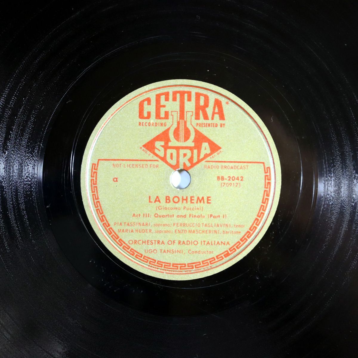 Sa11/米CETRA/ウーゴ・タンシーニ指揮/イタリア放送響/タシナーリ/タリアヴィーニ/フデル/マスケリーニ/プッチーニ:ラ・ボエーム/BB-2042拍卖