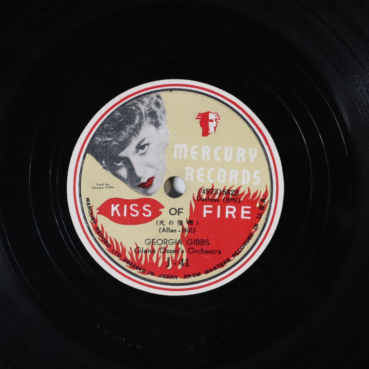 Sa16/SP盤/ジョージア・ギブス/火の接吻/永遠に変らぬもの/J-41拍卖
