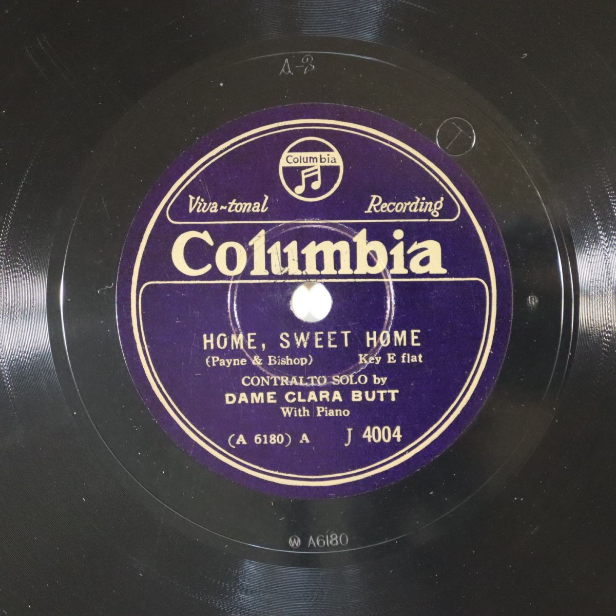Sa19/SP盤/女声コントラルト/クララ・バット/ビショップ:ホーム・スゥイート・ホーム/ネヴィン:おお,私たちは一緒に花を摘んだ/J4004拍卖