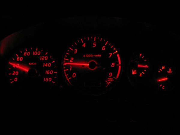 S15/シルビア メーター照明用 LED 1台分セット! レッド拍卖