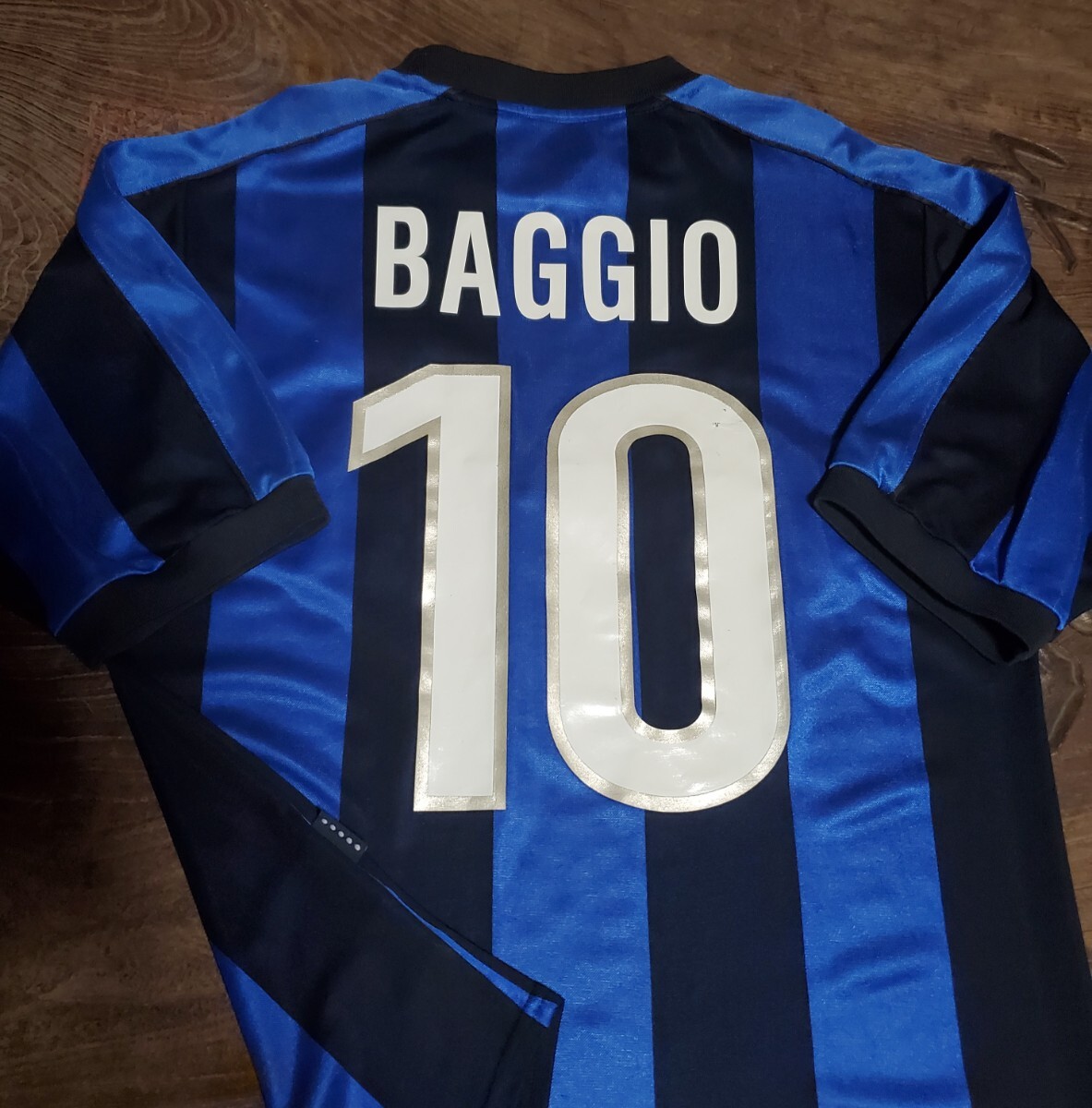 1999-00 インテル #10 バッジョ NIKE ナイキ MADE IN UK 検/ 99 2000 INTER MILAN BAGGIO CL PLAY OFF PARMA La Gazzetta dello Sport Y2K拍卖