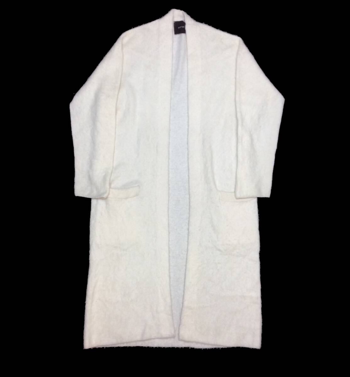 ATON エイトン カシミヤ ロング ニット カーディガン ガウン ジャケット オフホワイト系 02 (ma)拍卖