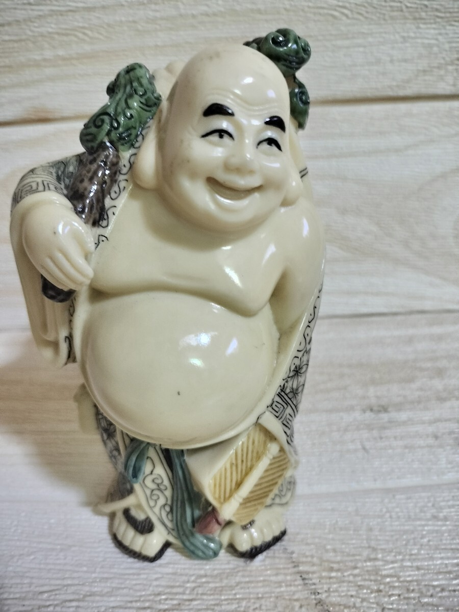 レア!布袋像! 彫刻! 縁起物 !置物 !時代物!美術品 !七福神 !インテリア!人形!オブジェ!s1真3家 拍卖
