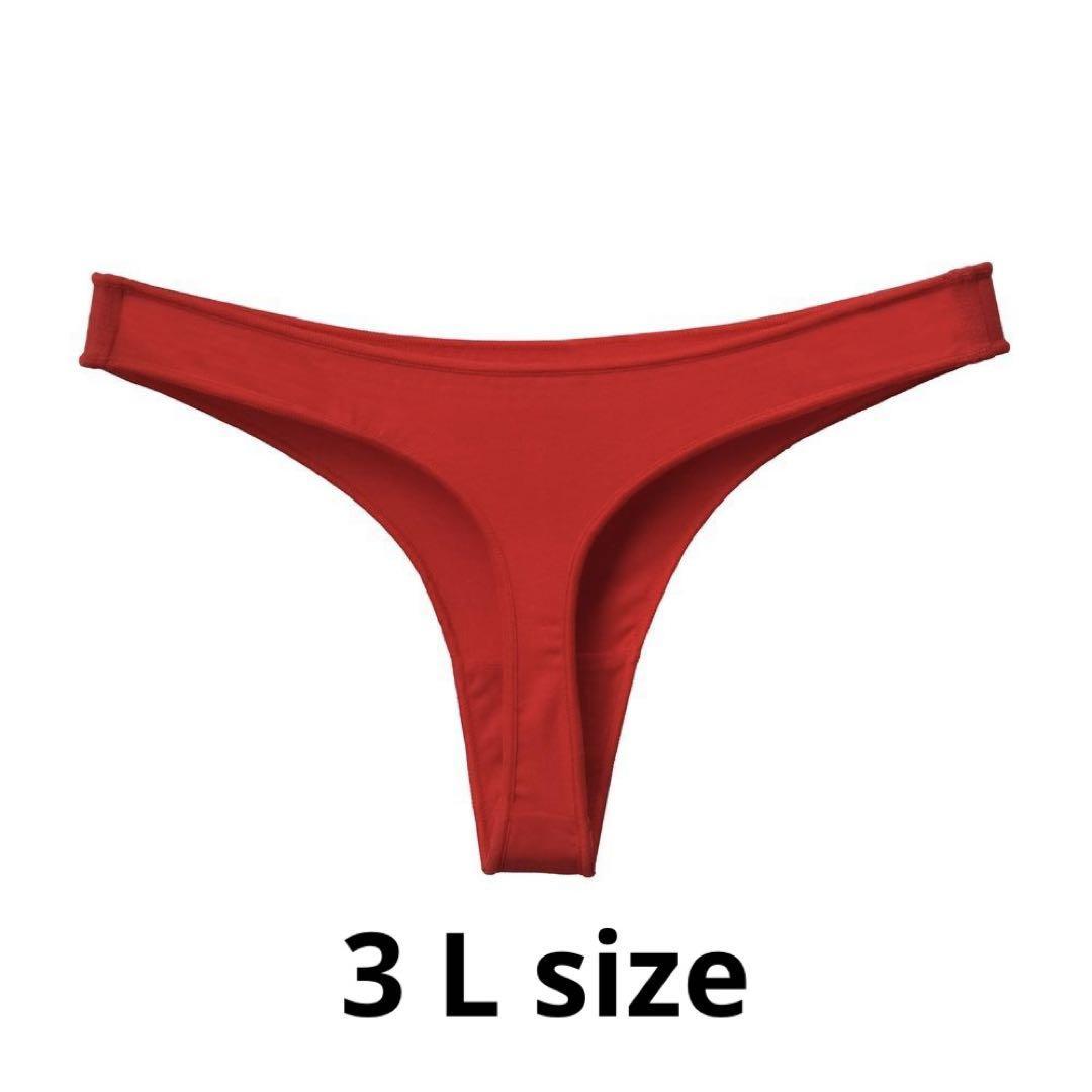 O-47.set割▲200円〜 Tバックショーツ レディース レッド 3L拍卖
