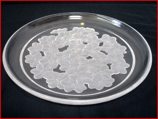 SASAKI CRYATAL/佐々木硝子◇盛皿 ブーケ 直径26.5cm拍卖