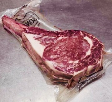 ★骨付き 厚切りリブ アイ サーロイン ロース ステーキ トマホーク ステーキ1.3kg~1.5kg バーベキューに最適!拍卖