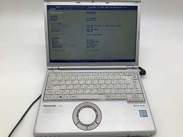 ■ Panasonic Let’s note CF-SZ6RDAVS ■ Core i5-7300U@2.6Ghz/メモリ4GB/SSD128GB/Windows11pro64bit/WPS Office/ノートパソコン【J6】拍卖