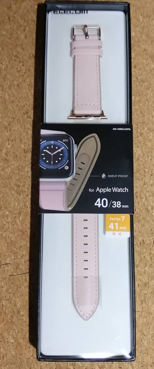 エレコム Apple Watch ハイブリッドレザーバンド 40 / 38 mm アップルウォッチ バンド ピンク AW-40BDLHVPN 4549550207270拍卖