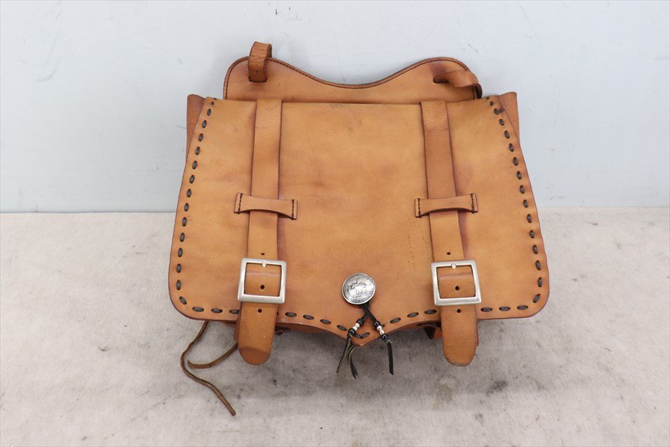 327600 ラフテイル ラフテールレザーワークス ワンネス サドルバッグ Lサイズ 本革 ハーレー ソフテイル ダイナ スポーツスター拍卖