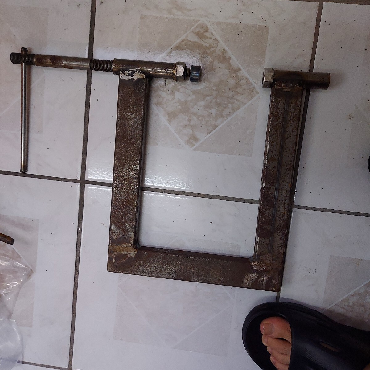 △SS-4△ 製作物 シャコ万 バイス クランプ 現状品 拍卖