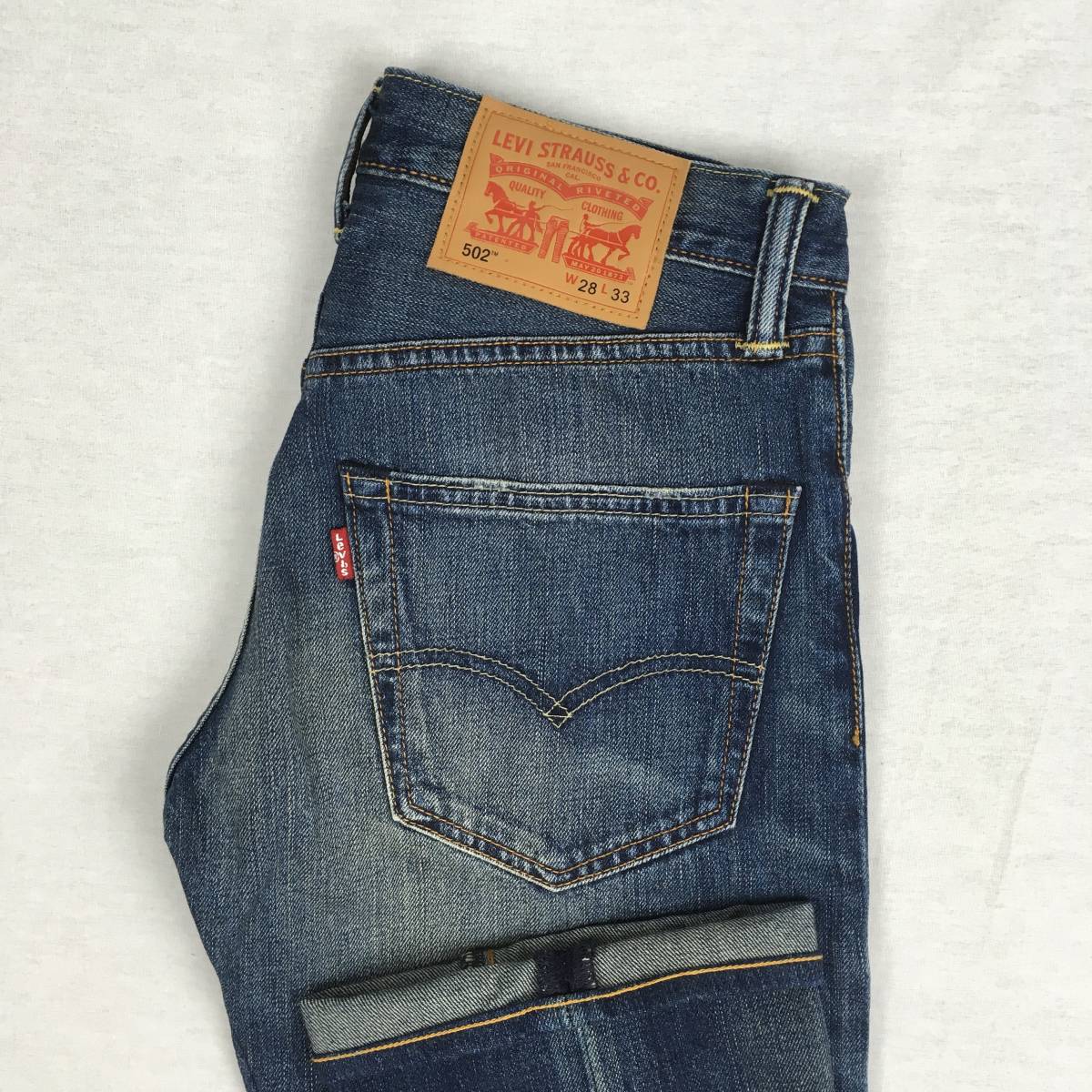 Levi's リーバイス 502 00502-0224 デニム パンツ ジーンズ W28 L33 ユーズド加工拍卖