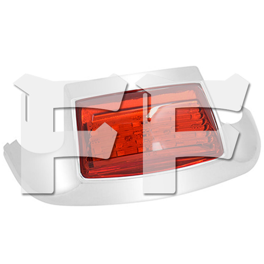 送料無料● ハーレー ソフテイル FLSTC FLSTN FLHR FLHS.. 86-13 リア フェンダー 後端 ライト ボックス レッド パーツ アクセサリー拍卖