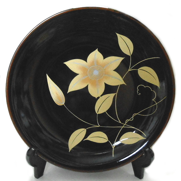 有田焼★幸泉窯 大皿 飾皿 天目鉄線花文様拍卖