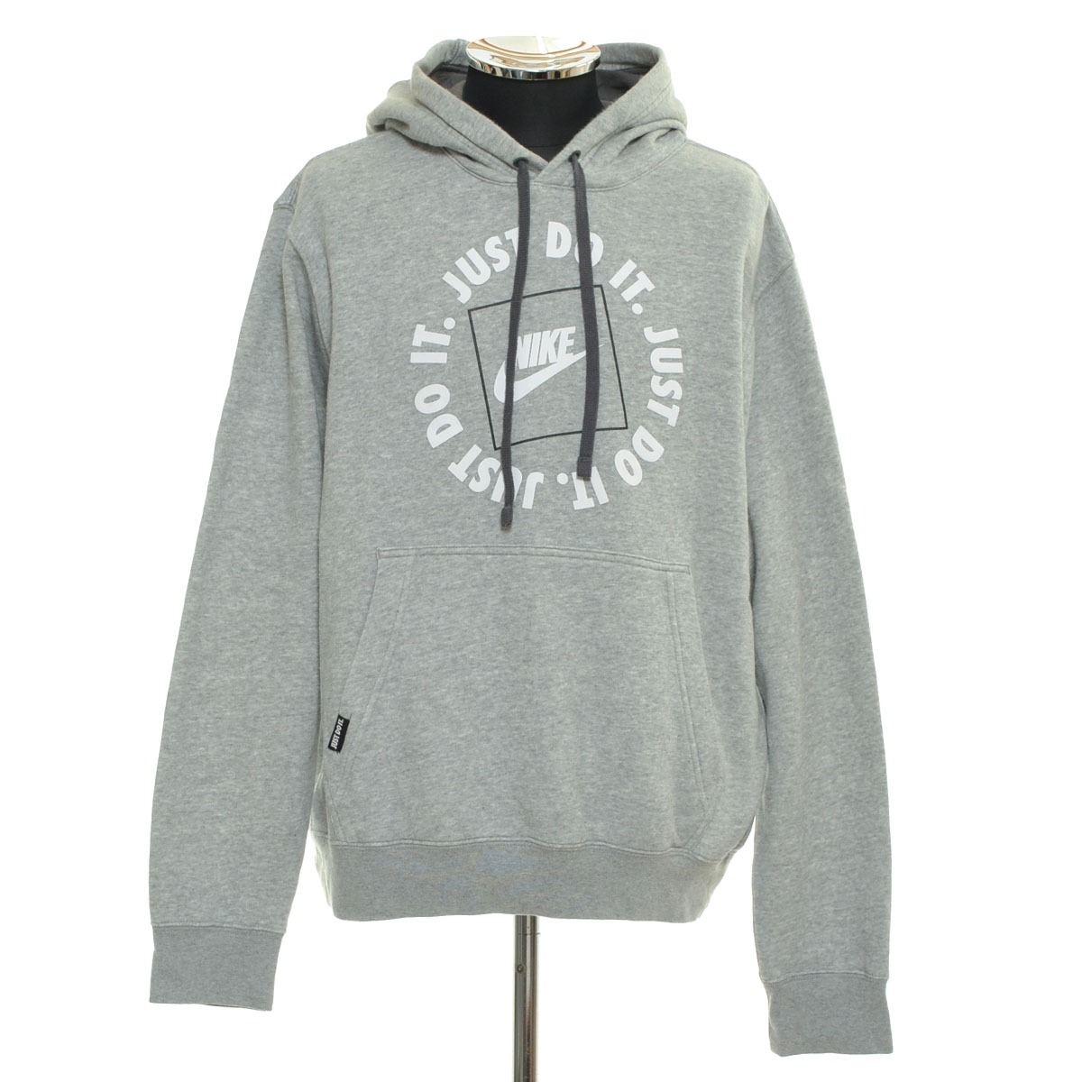 ●518907 NIKE ナイキ ●スウェットパーカー JDI Just Do It. サークルロゴ DN4443-063 サイズM メンズ グレー拍卖