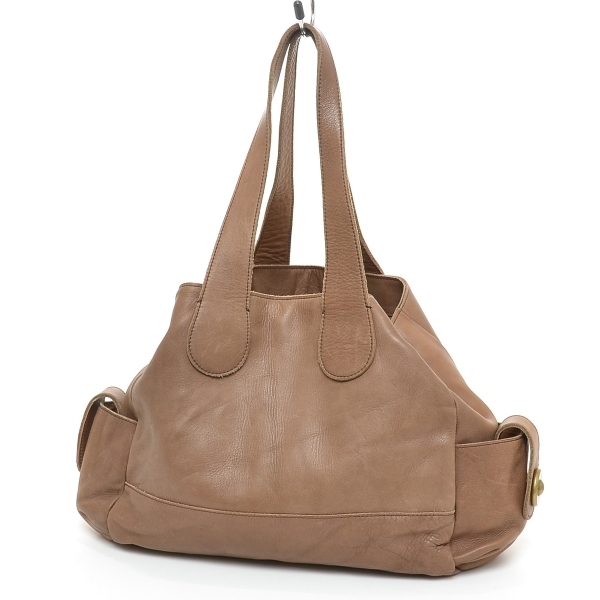 ■274370 selvedge. セルヴィッジ □トートバッグ レザー レディース ブラウン拍卖