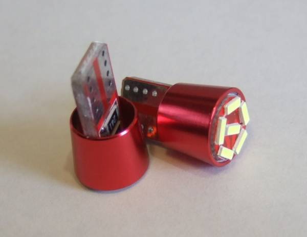 <T10S15W-001> T10 DC/AC ポジション・サイドマーカー用LED 無極性 白色 LED x2拍卖