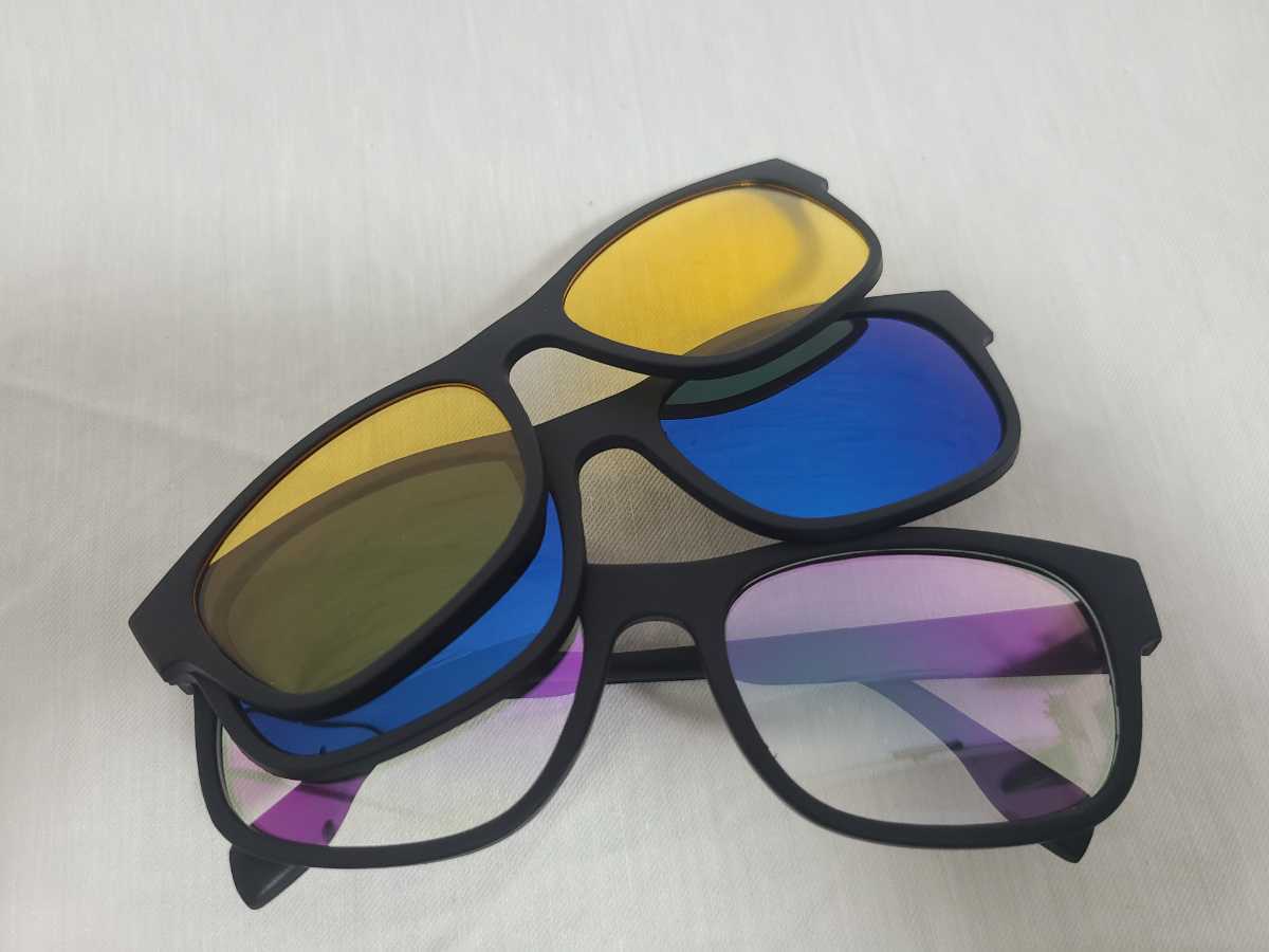 レンズを替えれるサングラス マグネットフレーム MAGIC VISION ユニセックス 男女兼用 3WAY拍卖