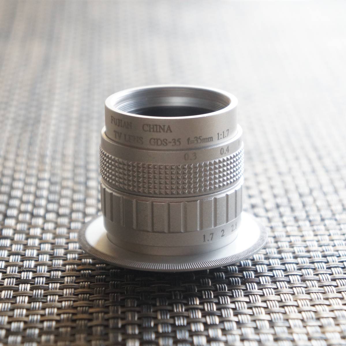 単焦点レンズ 35mm F1.7 マイクロフォーサーズマウント用Cマウント変換アダプター付 Panasonic GH4 GF9 GX7 G8 G7 LUMIX DMC DCシリーズ用拍卖