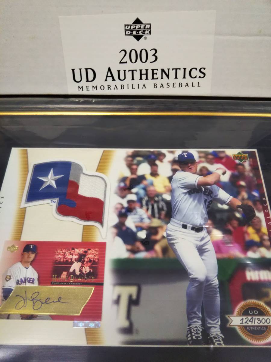 UPPERDECK 2003 UD Authentics memorabilia BASEBALL 直筆サインカード ハンクバーロック HANK BLALOCK 新品未使用拍卖