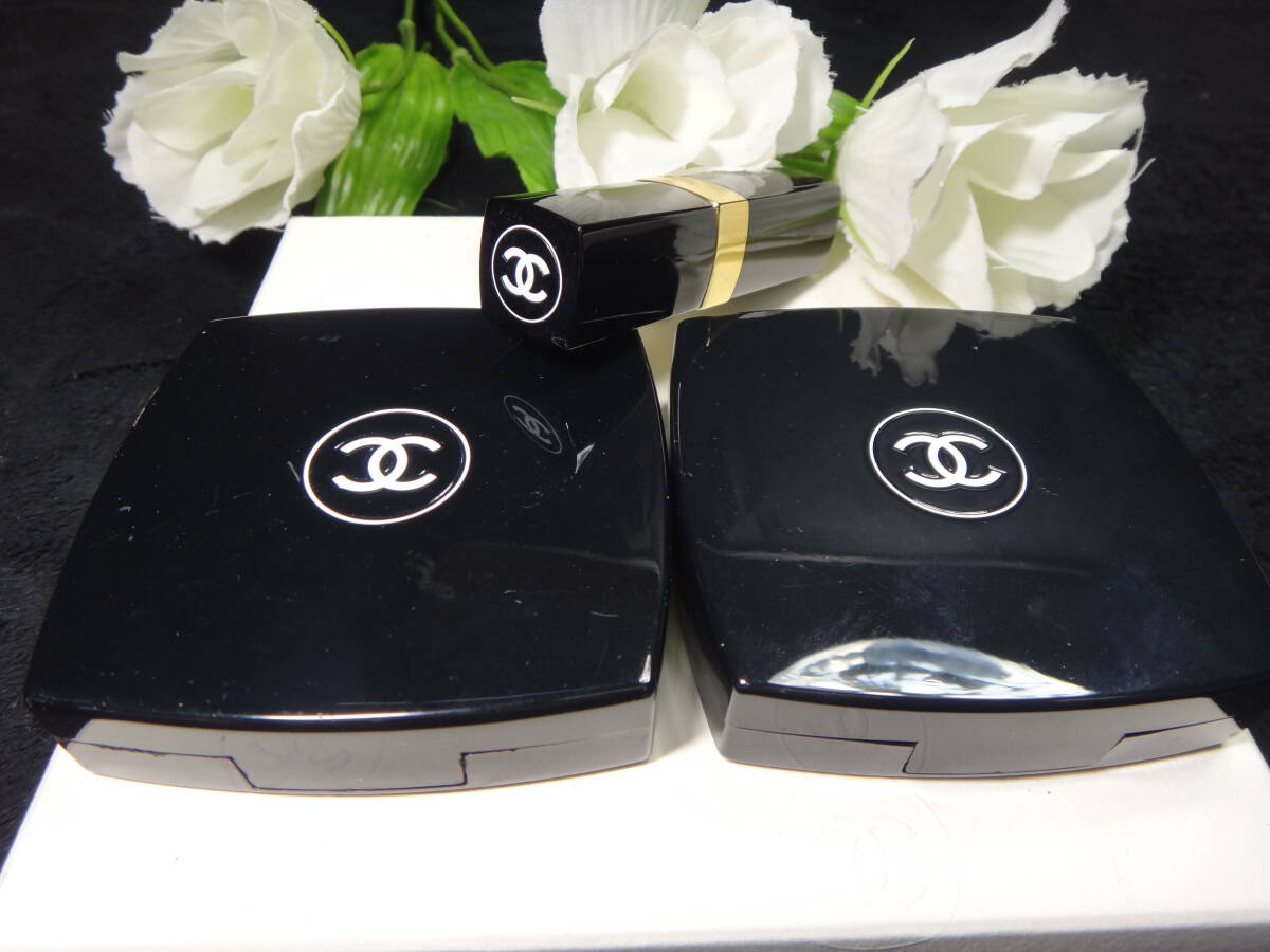 ふ629-1.シャネルコスメ 3点セット アイシャドウ チーク 口紅 ルージュ57拍卖