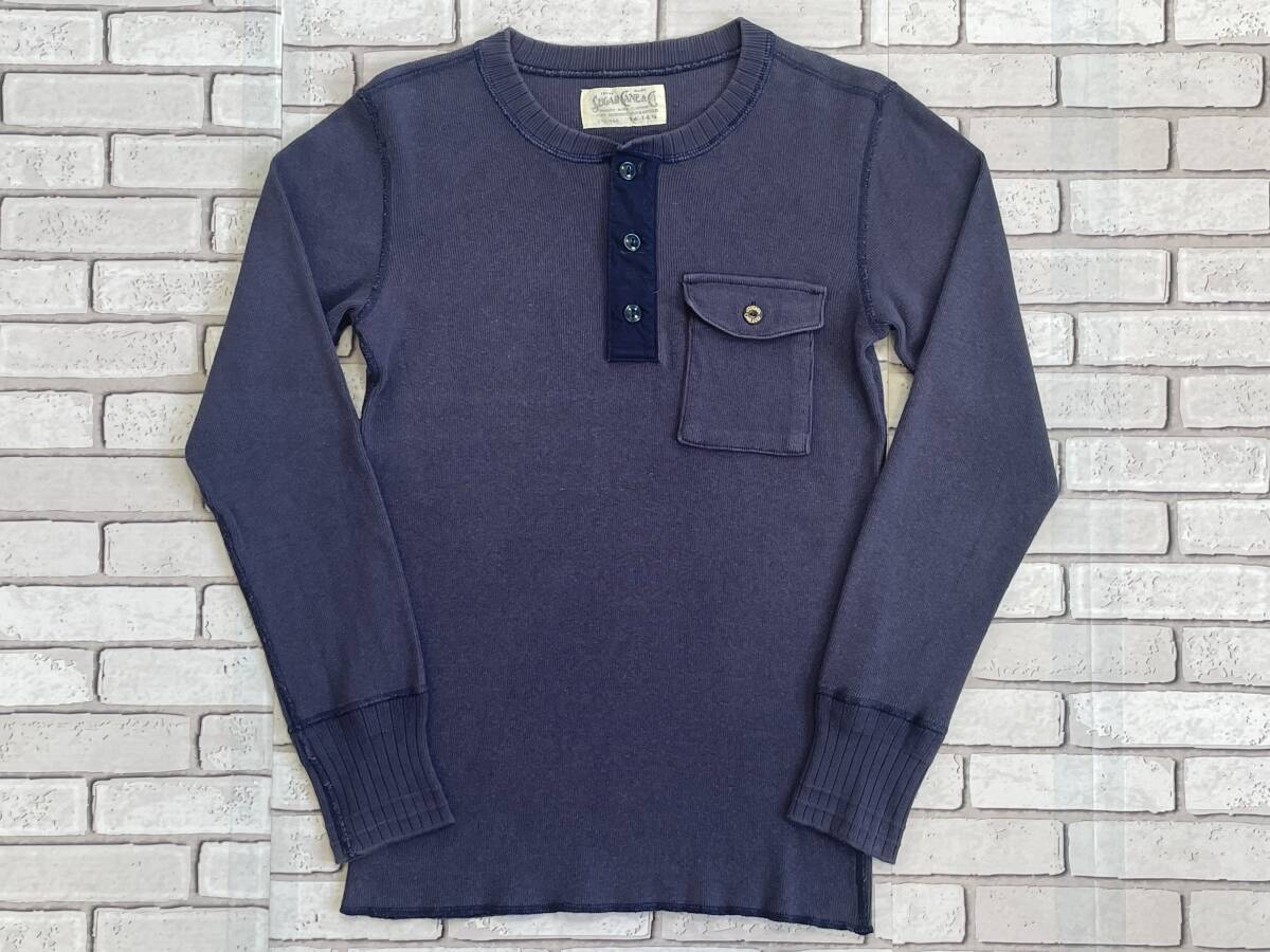 USED シュガーケーン SUGAR CANE 長袖ヘンリーネックTシャツ サイズS 東洋エンタープライズ SC67160 日本製拍卖