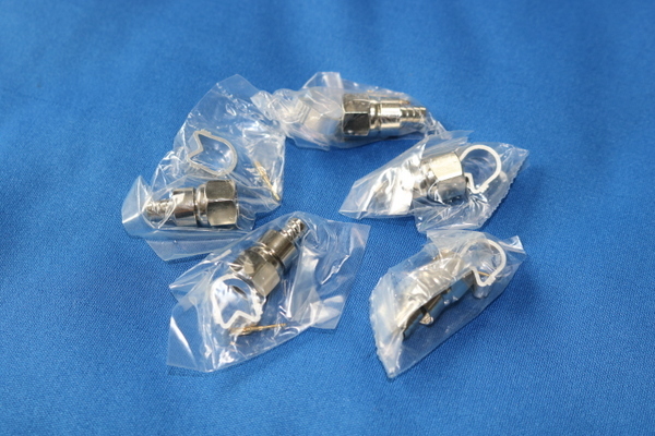 金メッキピン 5C用 ピン付アルミリングコネクタ 5個 セット 拍卖