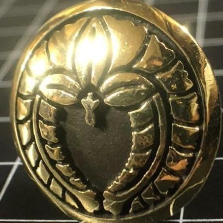 真鍮★家紋ナンバーボルト★丸に下り藤★丸に下がり藤拍卖