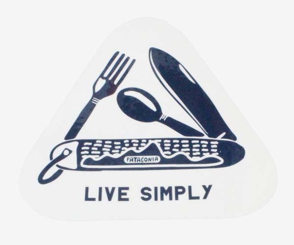 パタゴニア リブシンプリー ポケットナイフ ステッカー PATAGONIA LIVE SIMPLY POKETKNIFE STICKER 光沢 三角 シール 新品 ネコポス 同梱拍卖