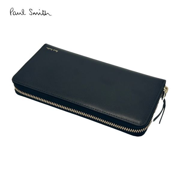 ★新品 ポールスミス 長財布 ブラック 黒 シティエンボス★703拍卖
