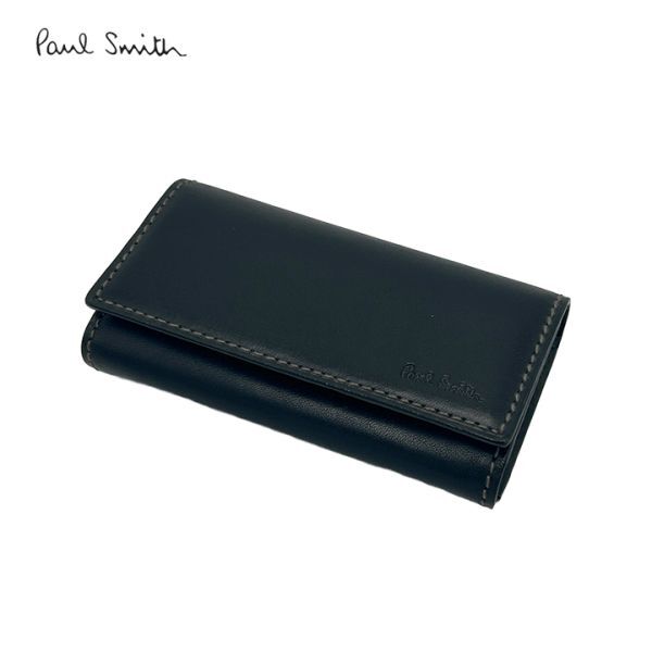 訳有★ ポールスミス キーケース 黒 オールドレザー ★284拍卖