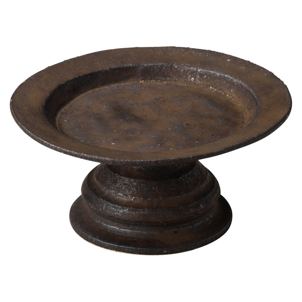 信楽焼! ☆金環14cmコンポート☆ 3-4142 新品 丼 飯碗 茶漬け碗 鉢 小鉢 プレート 小皿 盛皿 向付 高台皿拍卖