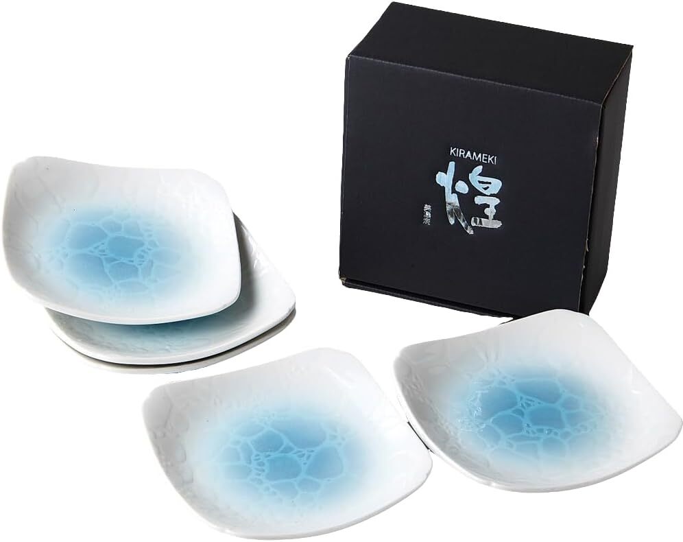 美濃焼! ☆ちゅら・角皿5枚セット☆ V4147-2 茶碗 飯碗 パスタ ピラフ 鉢 プレート ボウル 皿 ギフト拍卖