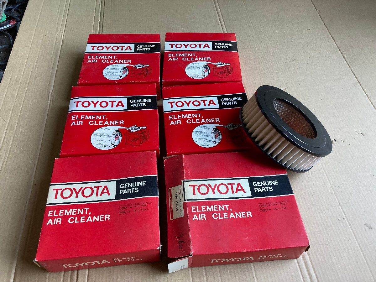 エアーエレメント カローラ スプリンター パブリカ コロナ、スターレット、4K 5K KE30,KP39,KP61、KE55 17801-13010 Y5 6個拍卖