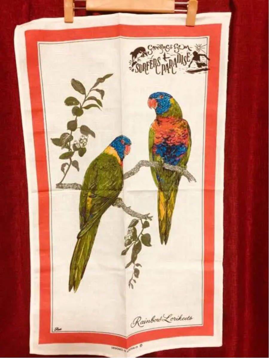 送料無料★新品未使用★オウム★タペストリー★鳥★可愛い拍卖