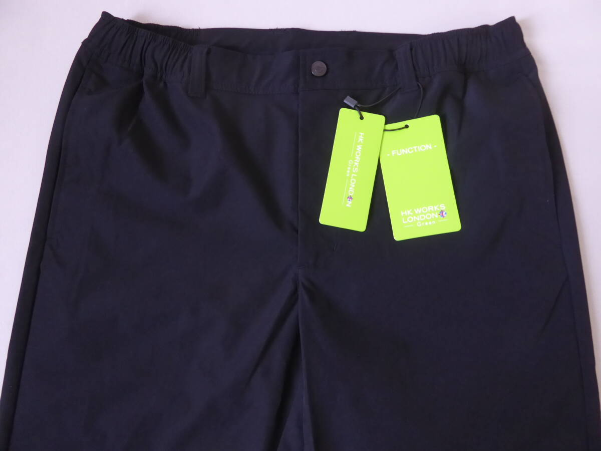 HK WORKS LONDON GOLF UV対策 イージーケア ストレッチ ゴルフパンツ スラックス L 黒 ②拍卖