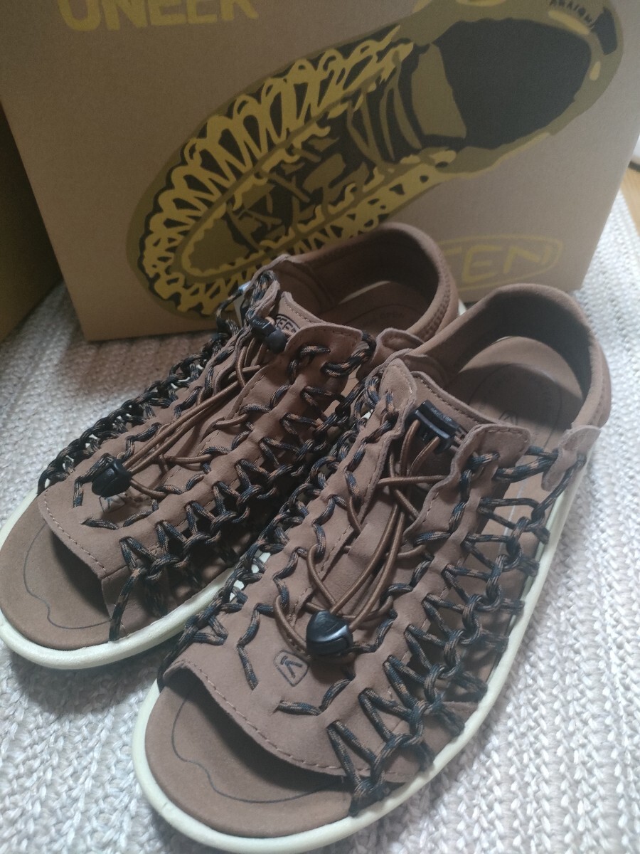 新品 未使用 KEEN UNEEK 2 OT 27.5cm US9.5 キーン ユニーク サンダル ブラウン BISON/BLACK メンズ 正規品 アウトドア拍卖