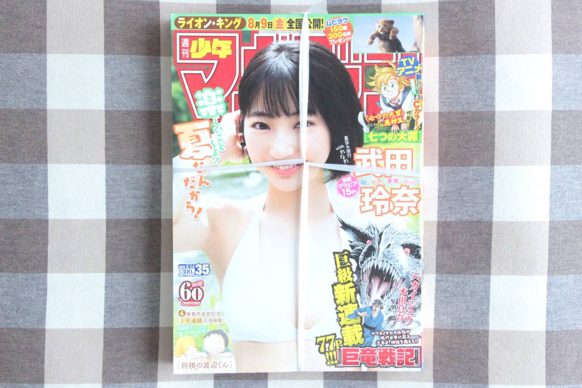 少年マガジン 武田玲奈 2019.08.14 no.35/新品 未開封 未読品拍卖