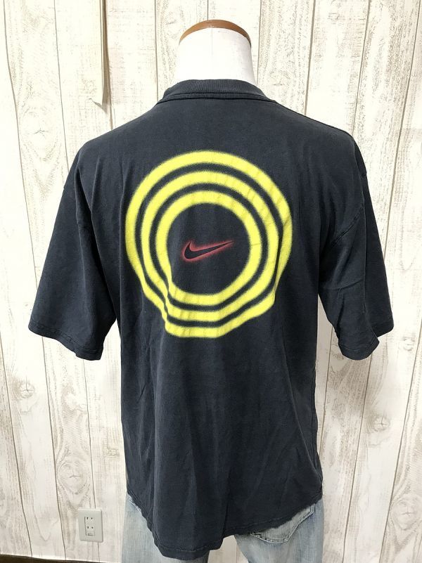 お勧め・【ビンテージTシャツ】NIKE ナイキ スウォッシュ ロゴ Tシャツ 黒 M拍卖
