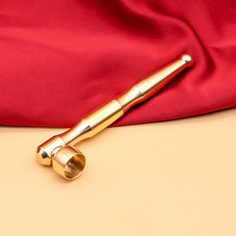 新品 人気 真鍮煙管 紙巻きタバコ、煙葉手巻きタバコ用 キセル パイプ ゴールデン タバコ プレゼント拍卖